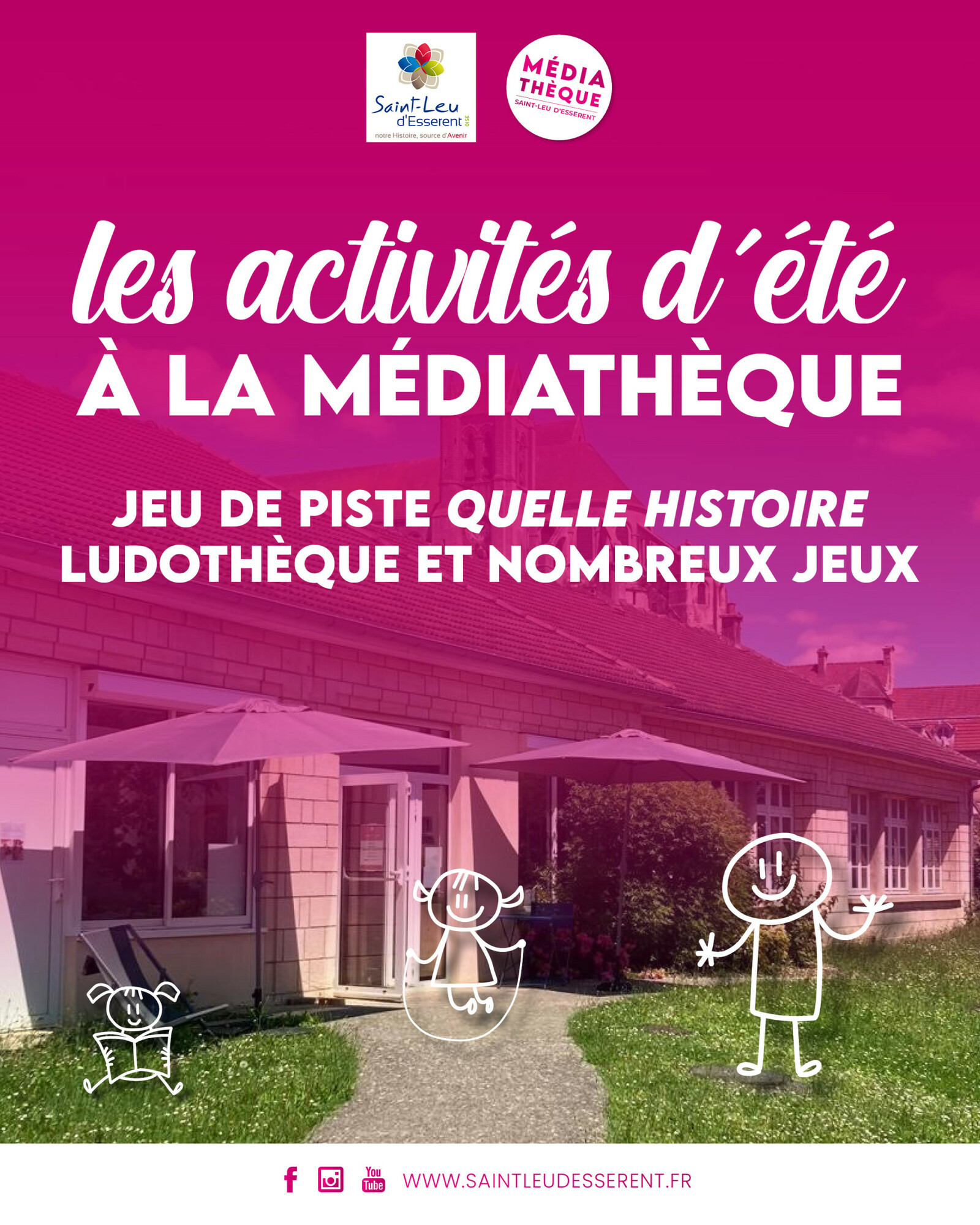 visuel évènement médiathèque été 2026